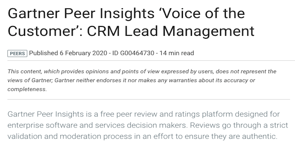 gartner crm